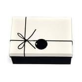 Набор коробок подарочных, 3 штуки, прямоугольные 23 х 16 х 9,5 см, цвет бело-черный
