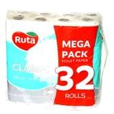 Туалетний папір ТМ Ruta Classic 2 шари 32 рулони