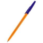 Ручка кулькова Axent DB 0,7 мм, корпус жовтий, колір стрижня синій DB2050-02