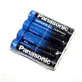 Батарейка PANASONIC LR03 4 штуки в упаковке, цена за упаковку 02-2021