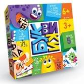 Гра Danko Toys настільна "БукВиКи", вчимо букви та слова, по 56 карт, 3+ та 6+ G-BU-01U