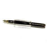 Ручка Croco подарункова чорнильна, корпус чорний, в пеналі зі шкірзамінника 320 F