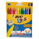 Крейда Пласті декор BIC KIDS, 12 кольорів
