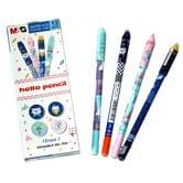 Ручка Пиши - Стирай M&G синяя, гелевая Hello Pencil  "Самостираюча" 0,5 мм AKPB1476-Blue