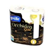 Полотнца бумажные GRITE ORCHIDEA GOLD 2 рулона 3-х слойные