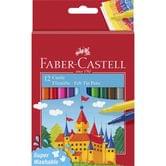 Фломастеры Faber-Castell Felt tip "Замок" 12 цветов, картонная упаковка 554201