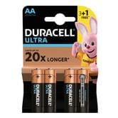 Батарейка Duracell LR06 MХ1500 Ultra 3 + 1  штуки в упаковці, ціна за упаковку 00288634PO