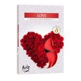 Свічка таблетка Bispol ароматична Love, 6 штук в упаковці P15-105