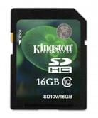 Карта памяти KINGSTON 16Gb SDHC Class10 SD10V16GB
