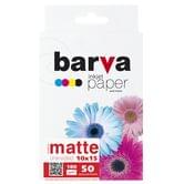 Фотобумага BARVA матовый 10 х 15 см 180 г 50 листов в упаковке IP-A180-254