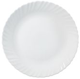 Тарелка Diva LA OPALA CLASSIQUE d=23 см, для первых блюд, стеклянная, белая