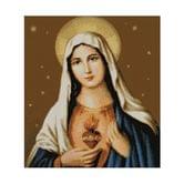 Набор для творчества Strateg "Алмазная картина. Непорочное сердце Марии", 40 х 50 см FA10134