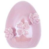 Декор порцеляновий BonaDi у формі яйця з квітами h=10 см, колір перламутровий рожевий 727-531