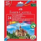 Олівці кольорові Faber-Castell 24 кольори Замок і лицарі , картона коробка 120124