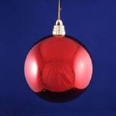 Підвіска Куля d=15 см, ялинкова прикраса для новорічних свят, асорті, блискуча, пластик N1-15001SR(SB,SG,SS)