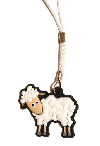 Підвіска у вигляді вівці, 4,5 х 3,5 х 0,5 см, декоративний виріб в п/п на європідвісі ZYXFD30771