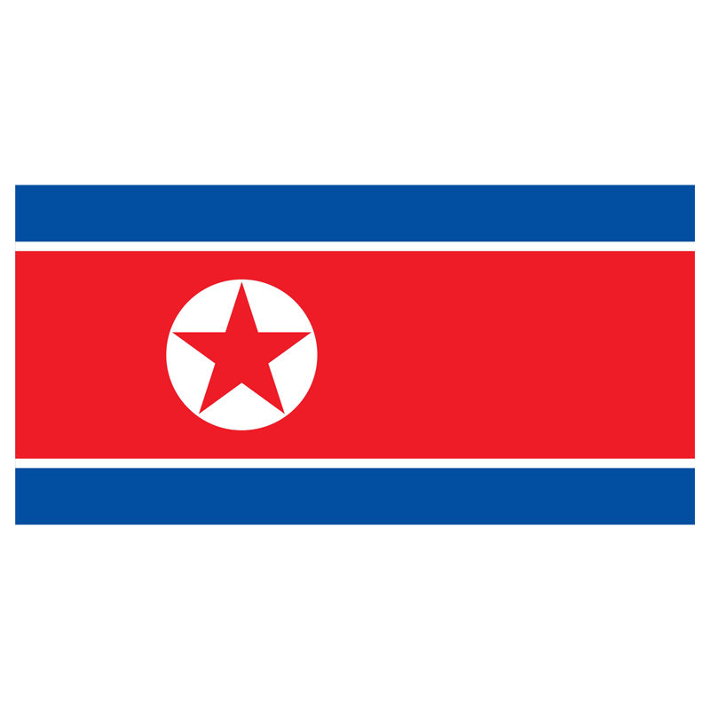 Прапор Північна Корея 14‚5 х 23 см настільний, поліестер П-3