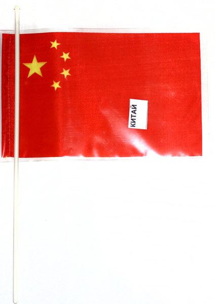 Прапор Китай 14,5 х 23 см настільний, поліестер П-3