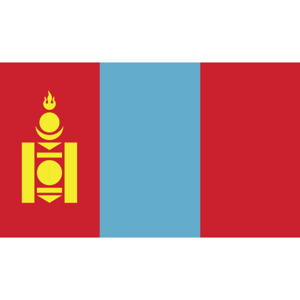 Прапор Монголія 14‚5 х 23 см настільний, поліестер П-3