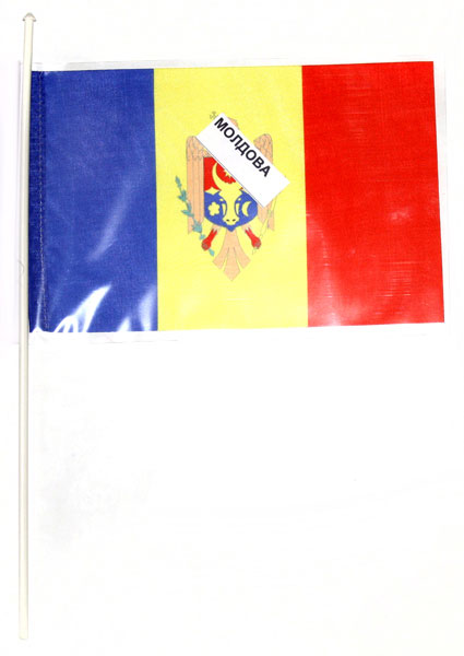 Прапор Молдова 14‚5 х 23 см настільний, поліестер П-3