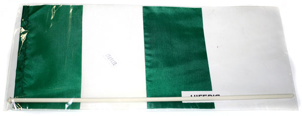 Прапор Нігерія 14,5 х 23 см настільний, поліестер П-3