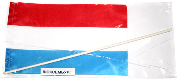 Прапор Люксембург 14,5 х 23 см настільний, поліестер П-3