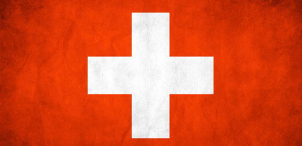 Прапор Швейцарія 14,5 х 23 см настільний, поліестер П-3