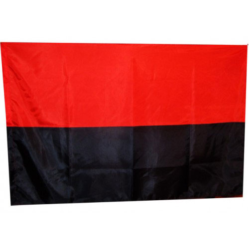 Прапор УПА 90 х 135 см, червоно-чорний, поліестер П-6 УПА