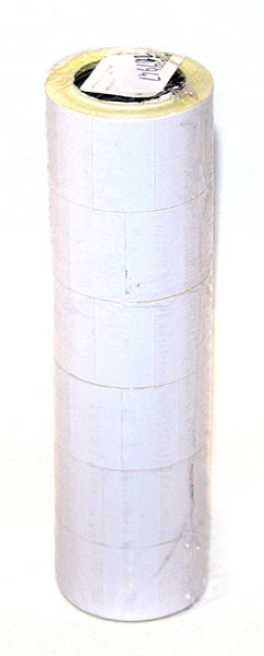 Цінник А16 26 x16 мм х 6 м прямокутний білий,  ціна за 1 штуку, продається упаковкою 6 штук