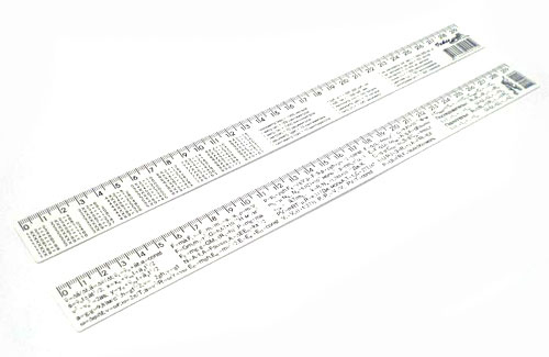 Лінійка 30 см Атлас "Геометрія", колір білий у поліетиленовому пакеті К-9057, AS-0611