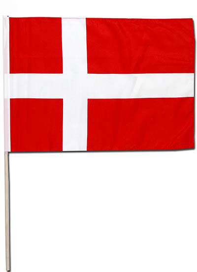 Прапор Данія 14,5 х 23 см настільний, поліестер П-3