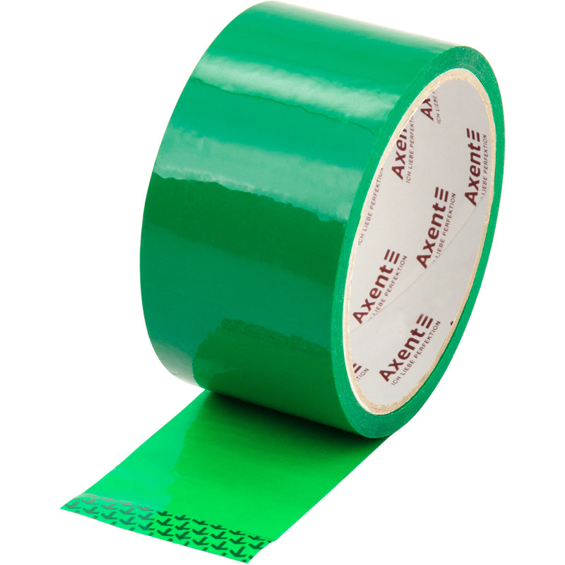 Клейка стрічка Axent пакувальна, 48 мм х 35 м, 40 мкм, зелена 3044-04-A
