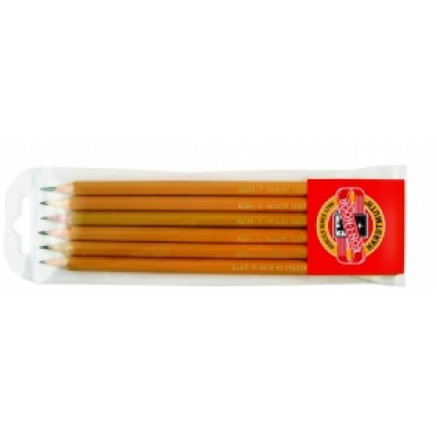 Набір чорнографітних олівців Koh-I-Noor 6 штук 2Н-2B 1570.6