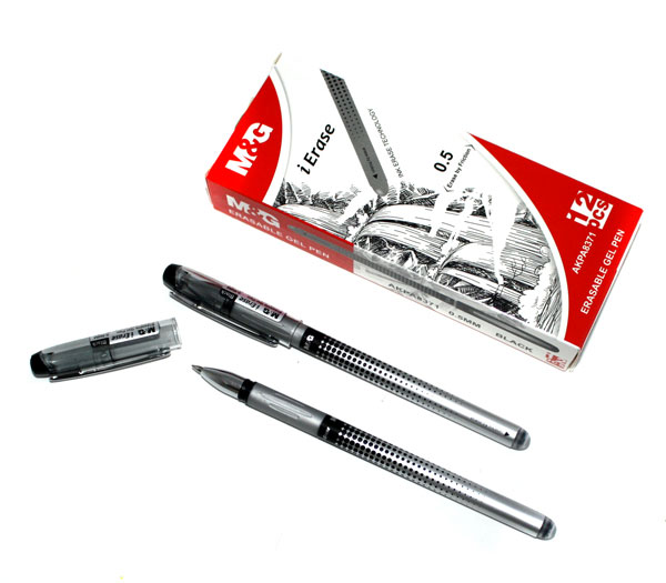 Ручка Пиши - Стирай M&G чорна, гелева "Самостираюча" 0,5 мм AKPA8371-Black
