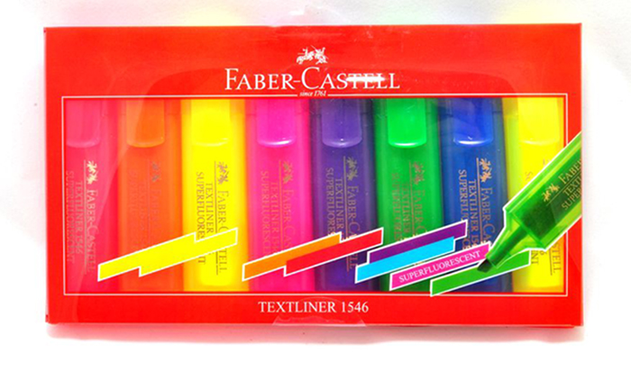 Маркери Faber-Castell Textliner Super Fluo, набір 7 + 1 жовтий 154662