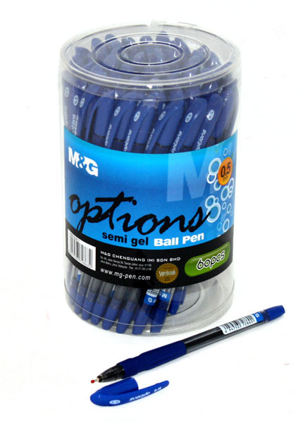 Ручка масляна M&G Options 0,5 мм, колір стрижня синій ABP62971 Blue