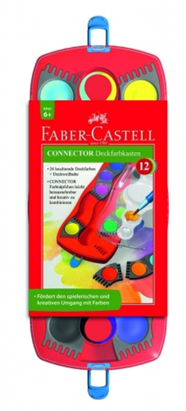 Фарби акварельні Faber-Castel Connectorl сухі 12 кольорів 125023/23236