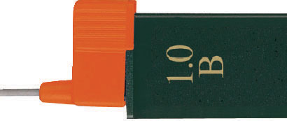 Грифель для механічного олівця Faber-Castell 0‚9 мм B SUPER-POLYMER у пеналі 120901