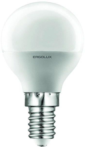 Електролампа Ergolux led g45 e14-3k 5w 220v Теплий 6277458