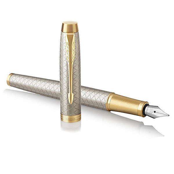 Ручка Parker, Паркер IM Premium Warm Silver з позолотою, перо 24 111