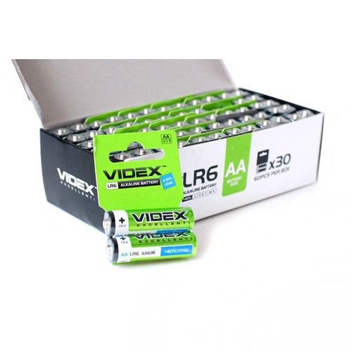 Батарейка Videx лужна LR06/AA, 2 штуки в упаковці 290898