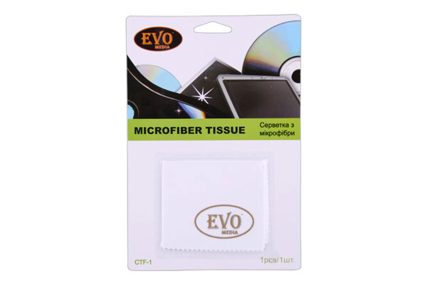 Серветки EVO з мікрофіброю для скла‚ 1 штука CTF1