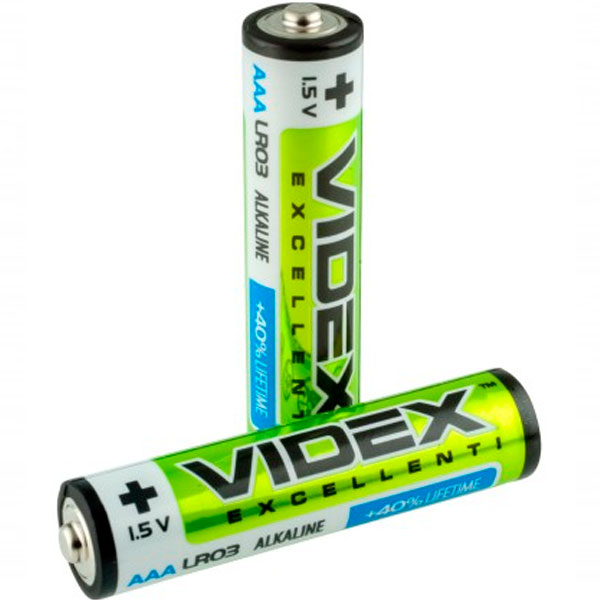 Батарейка Videx лужна LR03/AAA 2 штуки в упаковці 290904