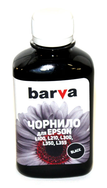 Чорнило BARVA Epson black 180 мл T6641 L100-399