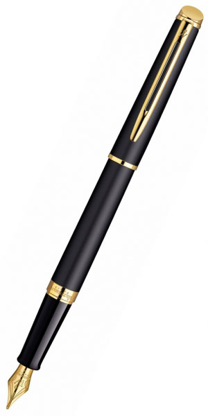 Ручка Waterman Hemisphere Matte Black GT, перо, чорний матовий корпус 12 003