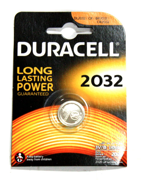 Батарейка Duracell DL/CR 2032, 1, 2 штуки в упаковці, ціна за 1 штуку 6615822