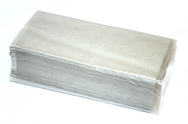 Рушники паперові ТМ ТРІО V-укладка, сірі, 160 листів в упаковці
