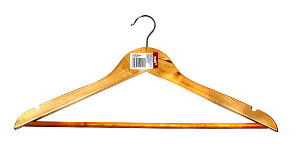 Вішак для одягу дерев'яний 1 штука YORK 067500