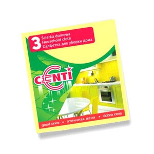 Серветки для прибирання CENTI 3 штуки в упаковці 020120