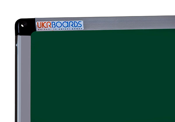 Дошка UKRBOARDS для крейди 100 х 150 см магнітна, алюмінієва рамка UB 100x150G